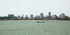 Mumbai skyline looking at Malabar hill