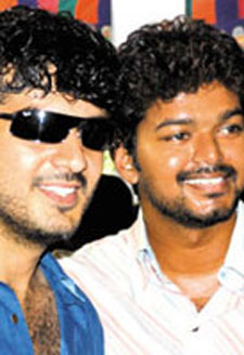 Vijay with Ajith Kumar