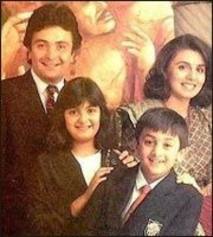 Ranbir Kapoor with Family