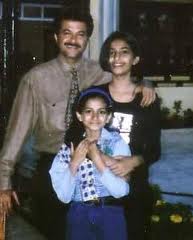 sonam kapoor childhood pic