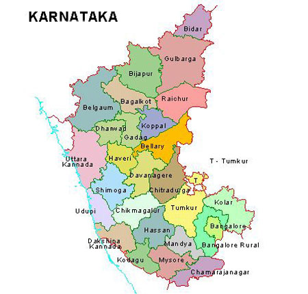 Map of Karnataka